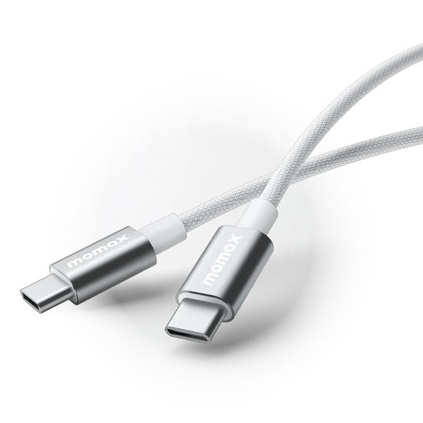 كيبل موماكس Elite 60W USB-C نصف متر | أبيض كيبل موماكس Elite 60W USB-C نصف متر | أبيض